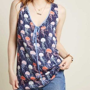 ModCloth jellyfish sleeveless tunic tank top
